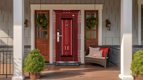 Stainless steel door