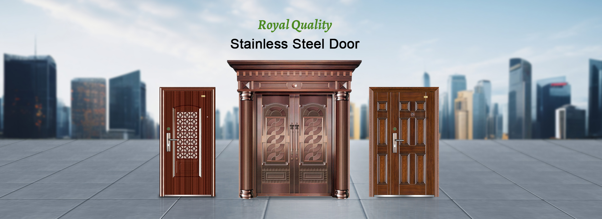 Stainless steel door