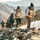 Hiking together