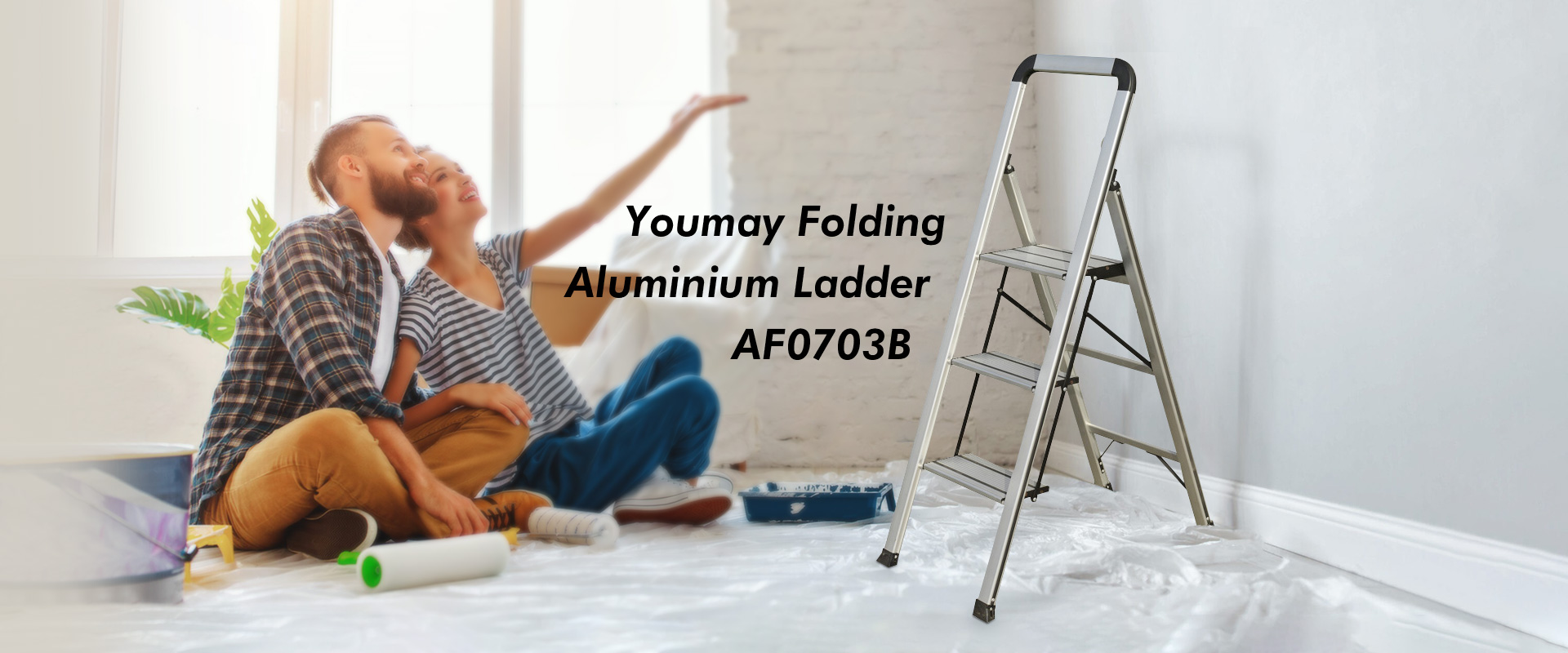 Youmay Folding Aluminium Ladder 