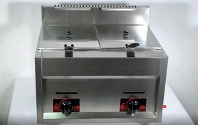 gas double cylinder fryer