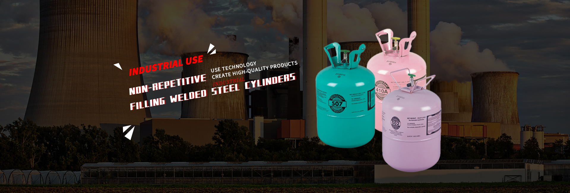 Industrial non-refillable Welded Steel Cylinders